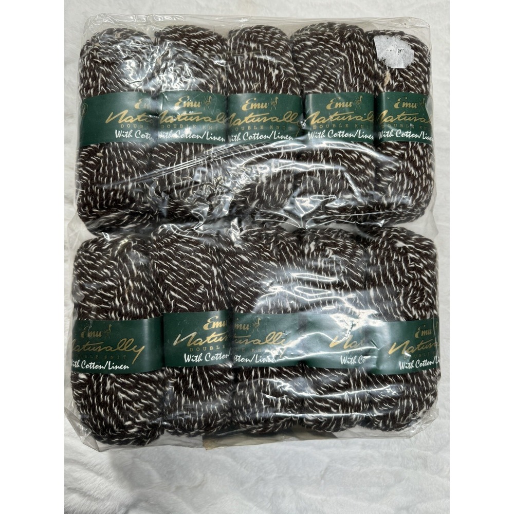 10 Emu colour naturally with 70% wool 19% viscose6% cotton5% linen 500g EG445